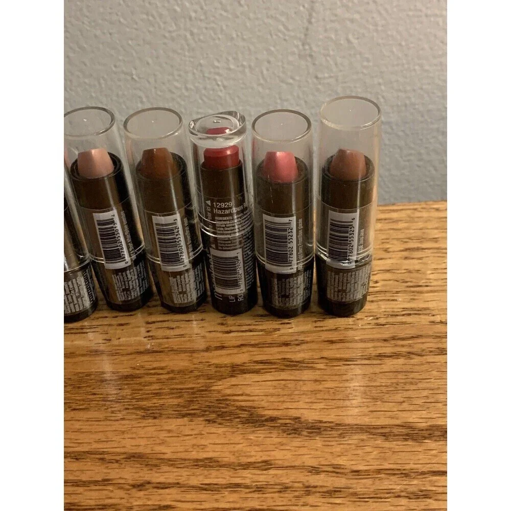 (7) Wet n Wild Silk Finish Lipstick Mink Java Pink Frost Bare Affair Aflame Berr
